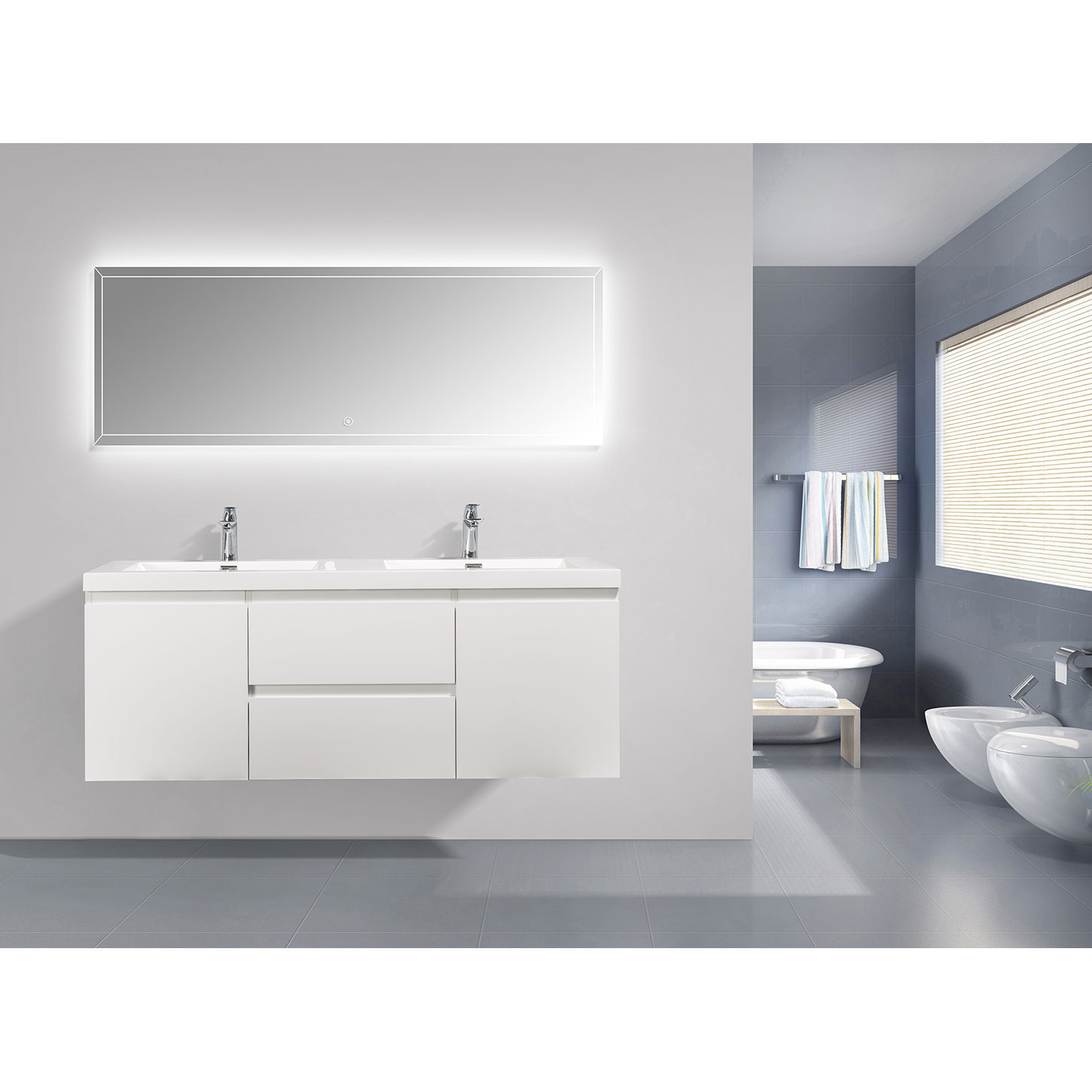 Bathroom Counter Organizer , Bathroom Organizer Countertop ,Counter Standing Rack, Size: Style1, White