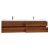 Buy Angela 83.4" Contemporary Double Wall Mounted Teak TN-AG2120-1-TK, on conceptbaths.com, FREE SHIPPING