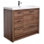 CBI 35.4" Inch Modern Bathroom Vanity TN-LA900L-WN, Walnut