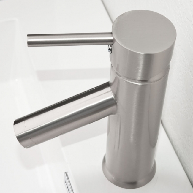 CBI Kadaya Single Hole Bathroom Faucet in Brushed Nickel M11016-531B