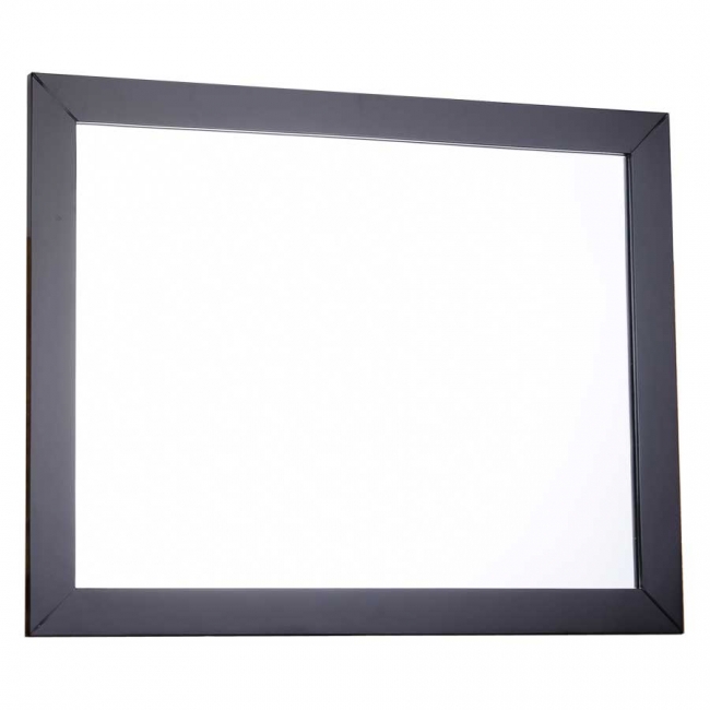 35 in. W x 27 in. H Framed Wall Mirror in Dark Espresso AG-M015-M-ESP