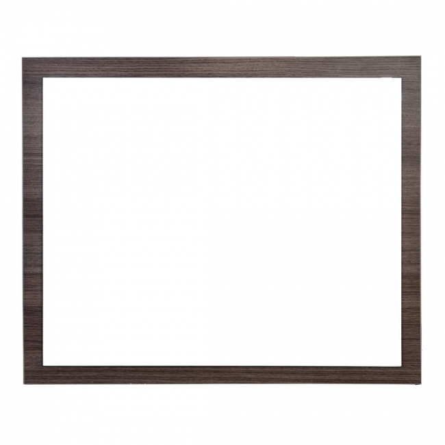 Framed Wall Mirror 31.5 in. W x 26.5 in. H Grey Oak Finish TN-800-M-GO