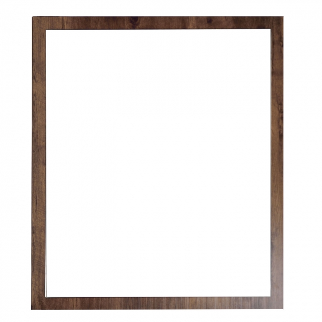 Framed Wall Mirror 29.5 in. W x 31.25 in. H Rosewood Finish TN-750-M-RW
