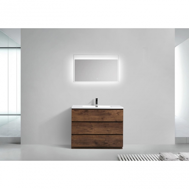 Edison 41.9" Single Bathroom Vanity Set in Rosewood TN-ED1065-RW