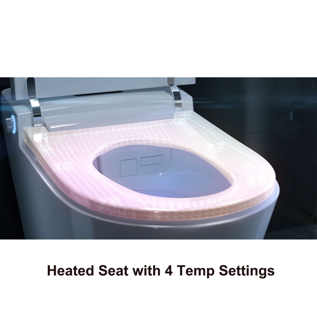 Smart Toilet Bidet - Heated seat with temperature settings