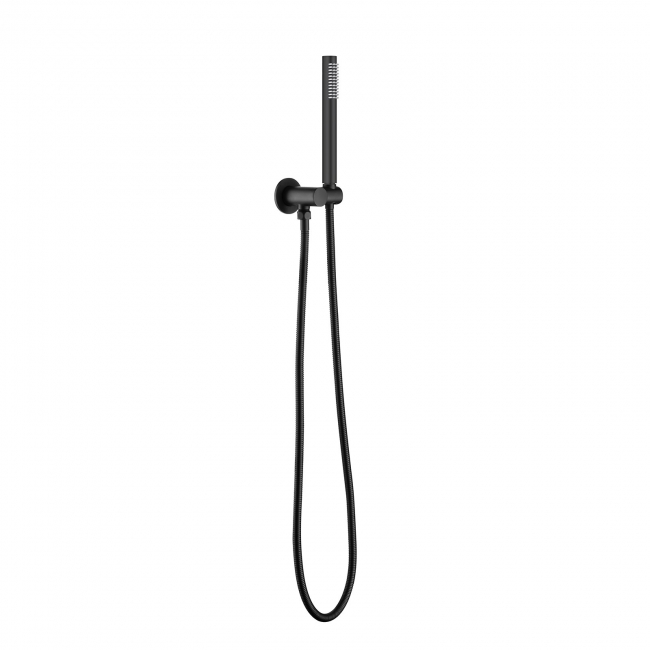 Essence Hardware Pacifica  2-way Shower Set, Round Black Brass Shower Head