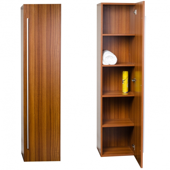 16" x 67" Linen Cabinet in Walnut TN-N1200-SC-TK