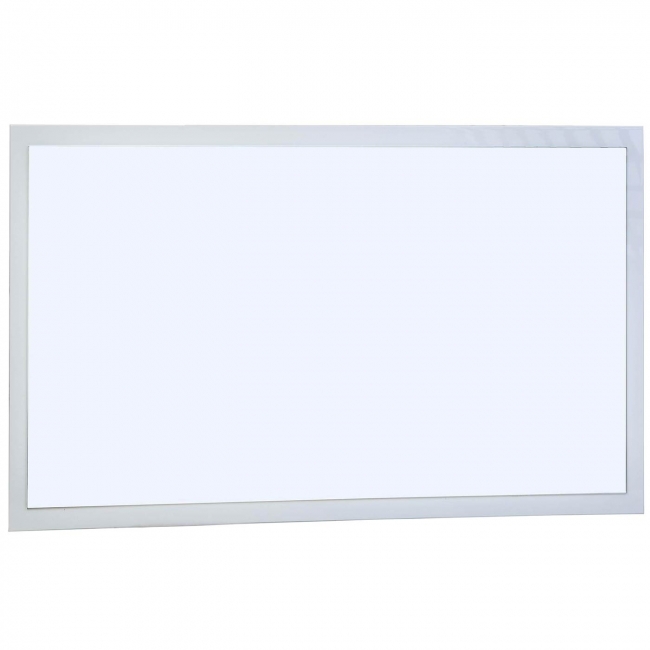 Framed Wall Mirror 35.5 in. W x 29.5 in. H High Gloss White Finish TN-900-M-HGW