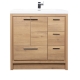 Enna 36 Inch Modern Bathroom Vanity in Natural Oak, TN-LA900R-NO